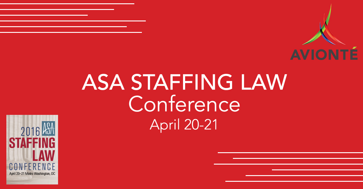 ASA Staffing Law Conference, April 2021 Avionté