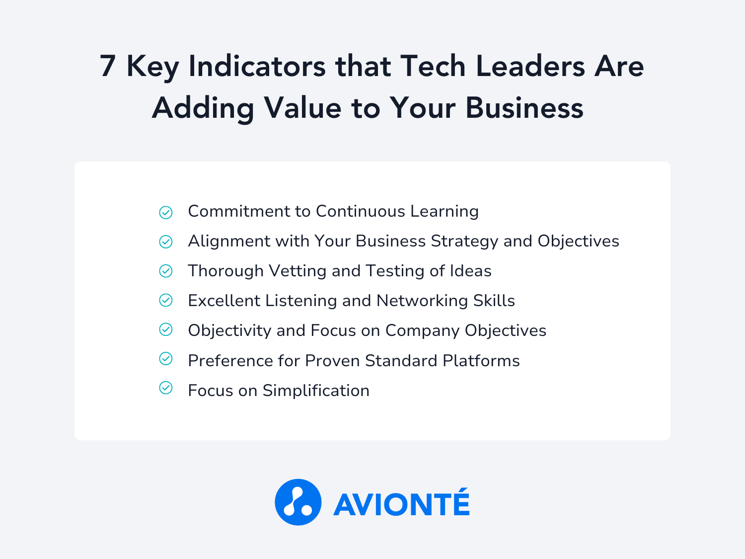 7 Key Indicators that Tech Leaders Are Adding Value to Your Business